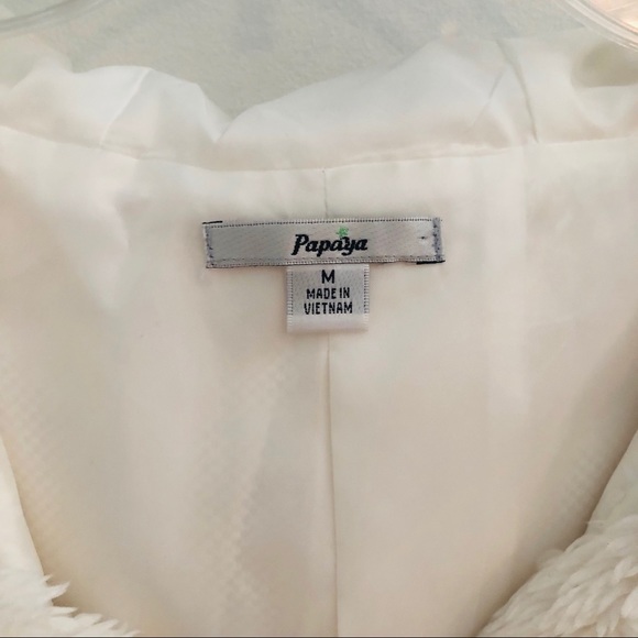 Medium Papaya White Vest - Picture 2 of 4